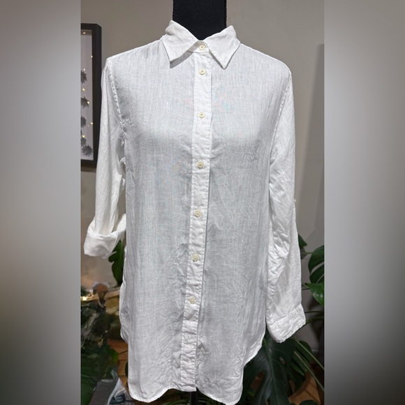 Ralph Lauren Linen Button Down Shirt - Picture 2 of 8